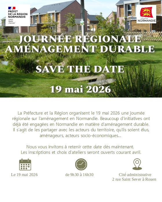invitation au séminaire : journée régionale de l'aménagement durable le 25 novembre 2025