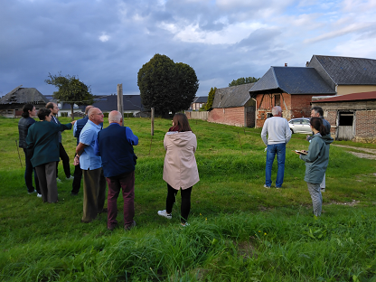 Visite du site en dent creuse